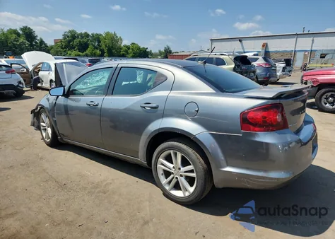 2012 Dodge Avenger Sxt из США, поврежденный, VIN 1C3CDZCB7CN200811